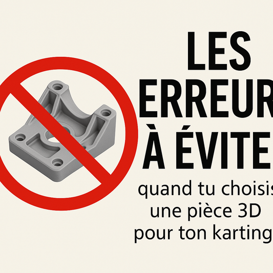Les erreurs à éviter quand tu choisis une pièce 3D pour ton karting