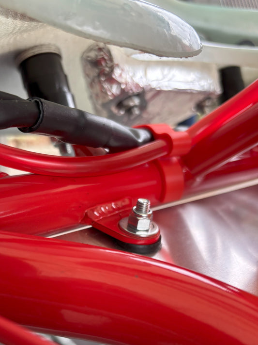 Clips châssis pour faisceau + durite essence X30 / Rotax