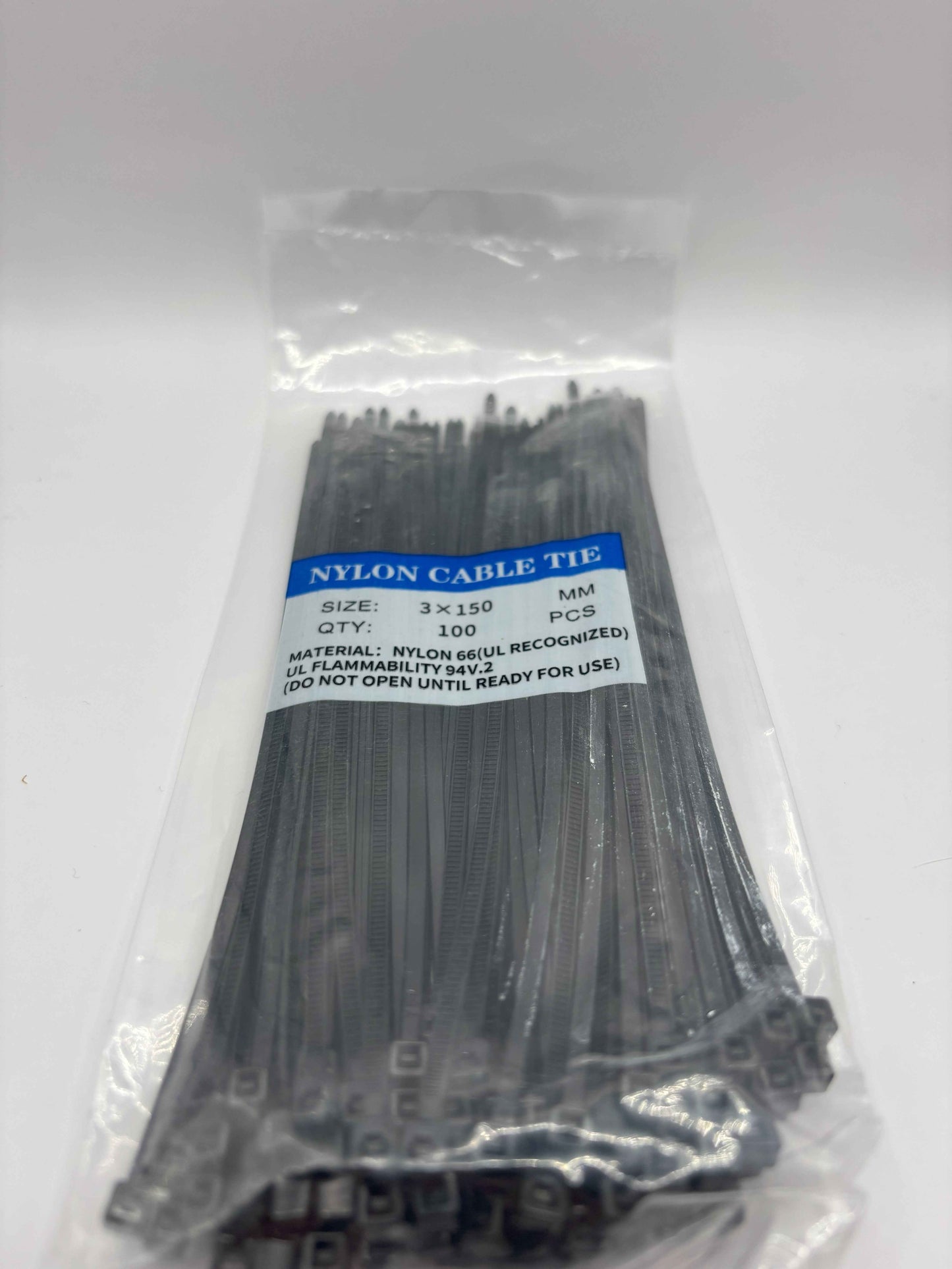 100 Serflex / collier de serrage noir 3x150 Karting