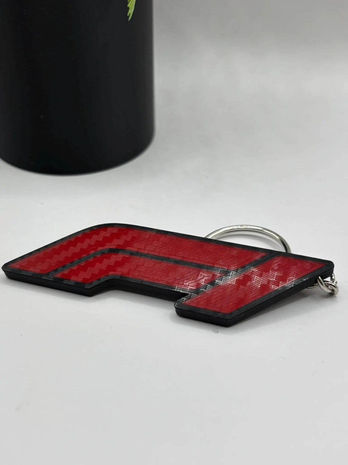 Porte-Clé F1 - Logo Formule 1 avec Finition Carbone - IKO 3D Shop
